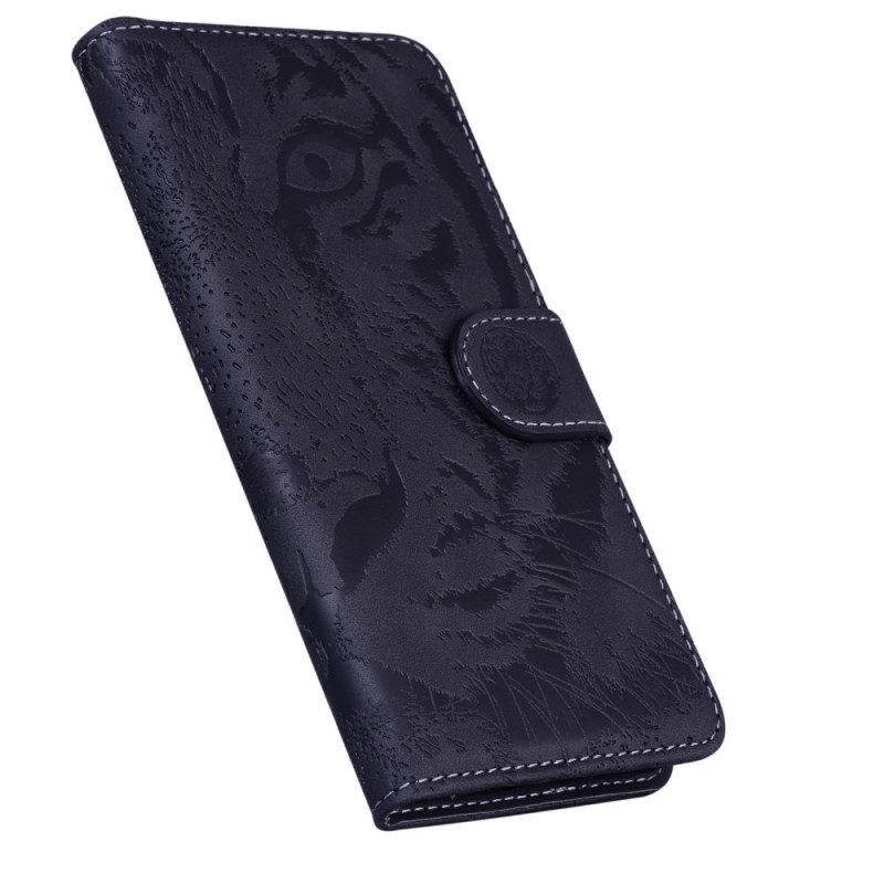 Flip Case Für Xiaomi 12 Pro Tiger-fußabdruck