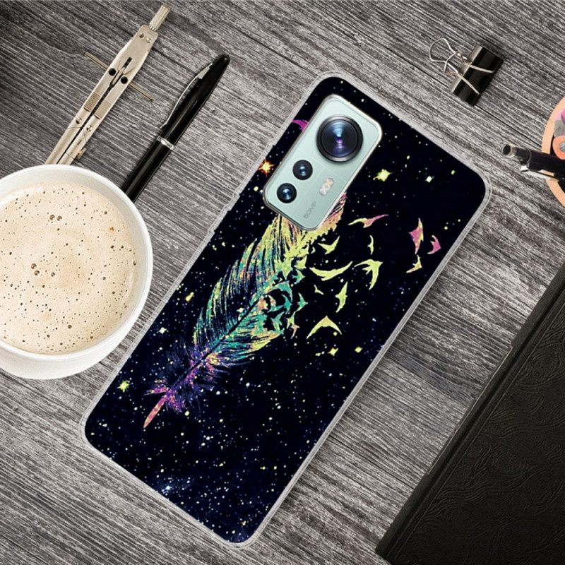 Hülle Für Xiaomi 12 Pro Fabelhafte Feder Aus Silikon