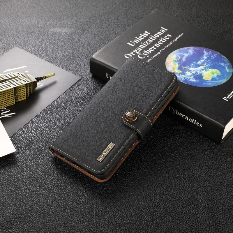 Lederhüllen Für Xiaomi 12 Pro Khazneh Rfid-echtleder