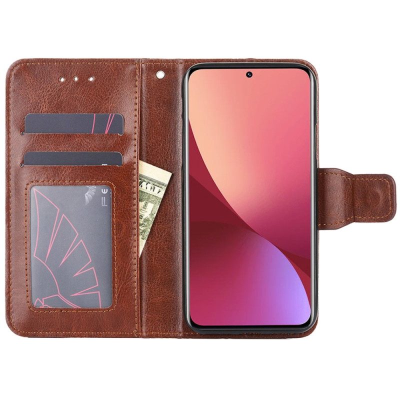 Lederhüllen Für Xiaomi 12 Pro Vintage-lederstil