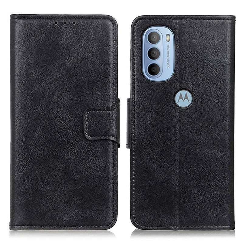 Flip Case Für Moto G41 / G31 Wendeverschluss In Lederoptik