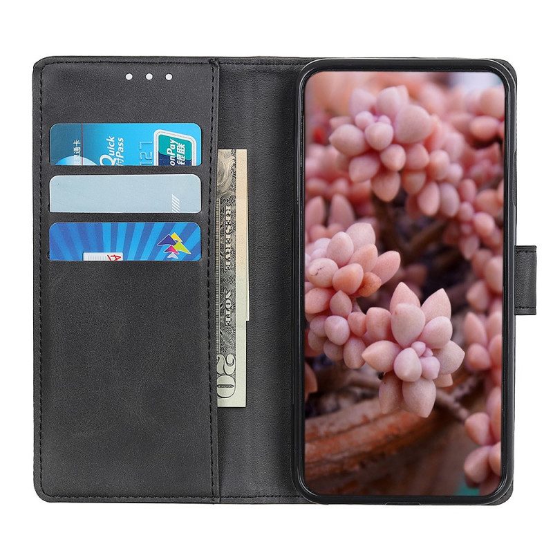 Lederhüllen Für Moto G41 / G31 Matter Retro-ledereffekt