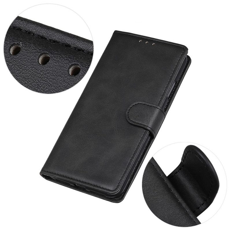 Lederhüllen Für Moto G41 / G31 Matter Retro-ledereffekt