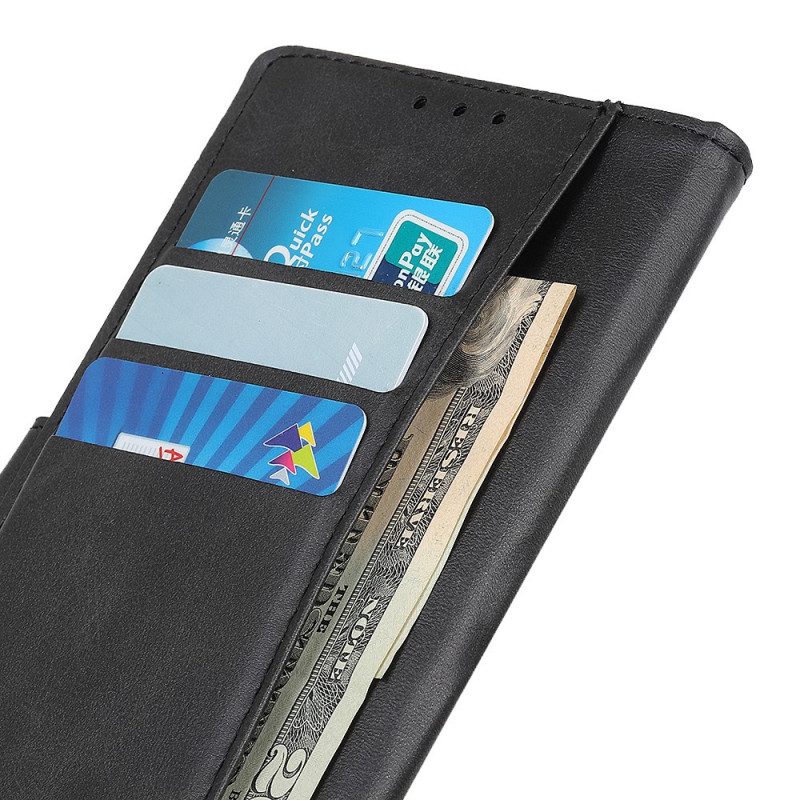 Lederhüllen Für Moto G41 / G31 Matter Retro-ledereffekt