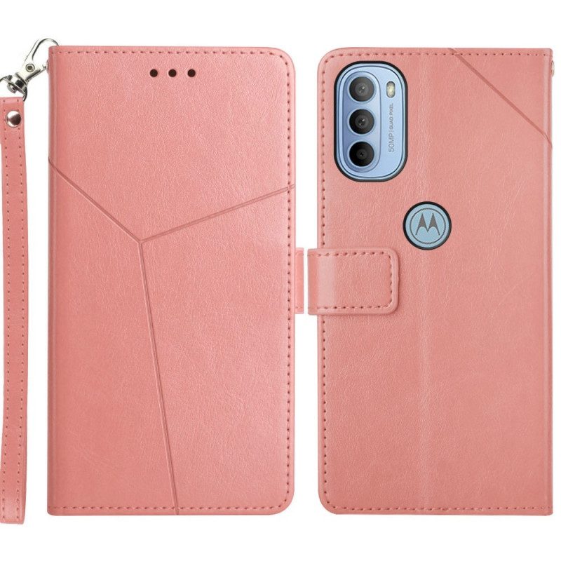 Lederhüllen Für Moto G41 / G31 Stil Leder Geo Y Design