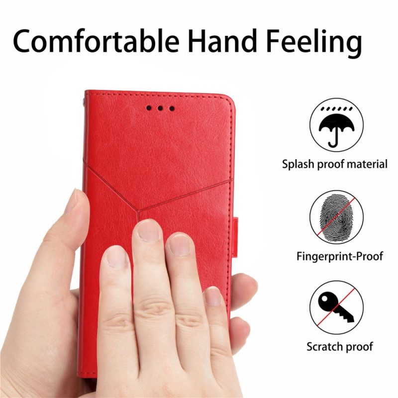Lederhüllen Für Moto G41 / G31 Stil Leder Geo Y Design