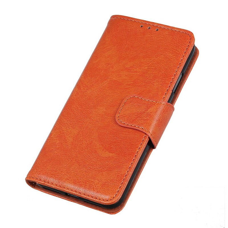 Flip Case Für Samsung Galaxy A51 Gespaltenes Nappaleder