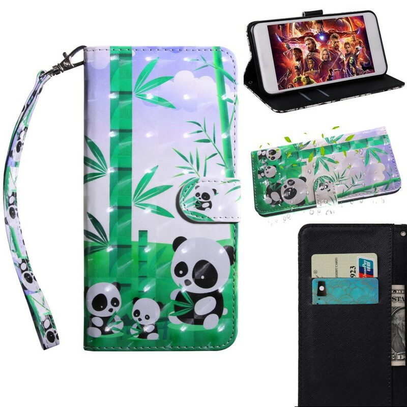 Flip Case Für Samsung Galaxy A51 Panda-familie