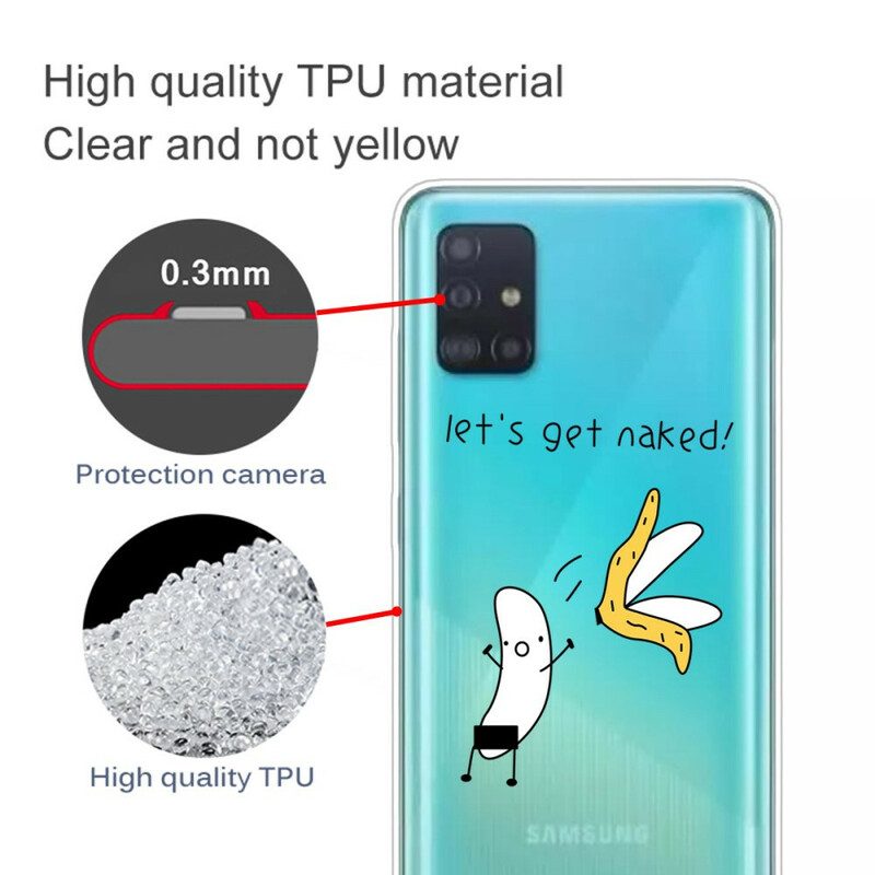 Handyhülle Für Samsung Galaxy A51 Banane. Lass Uns Nackt Werden