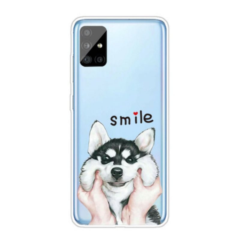 Hülle Für Samsung Galaxy A51 Lächle Hund