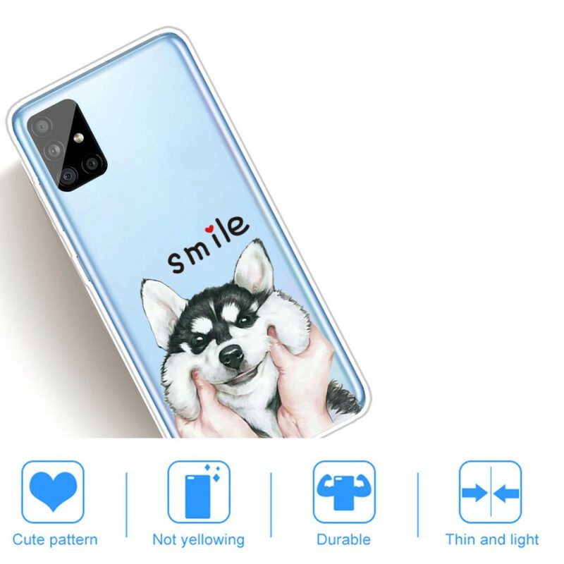 Hülle Für Samsung Galaxy A51 Lächle Hund