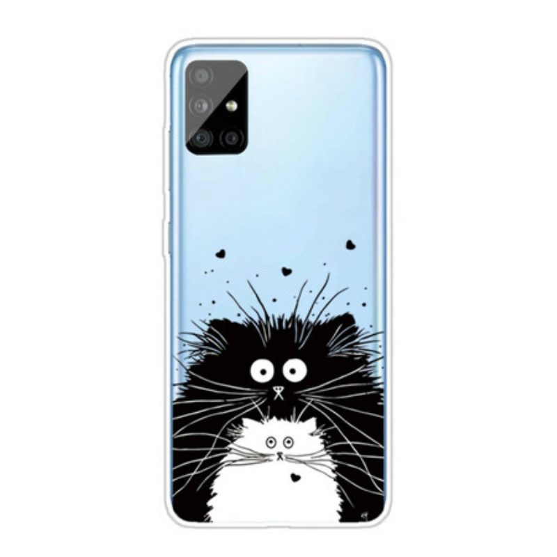 Hülle Für Samsung Galaxy A51 Schauen Sie Sich Die Katzen An