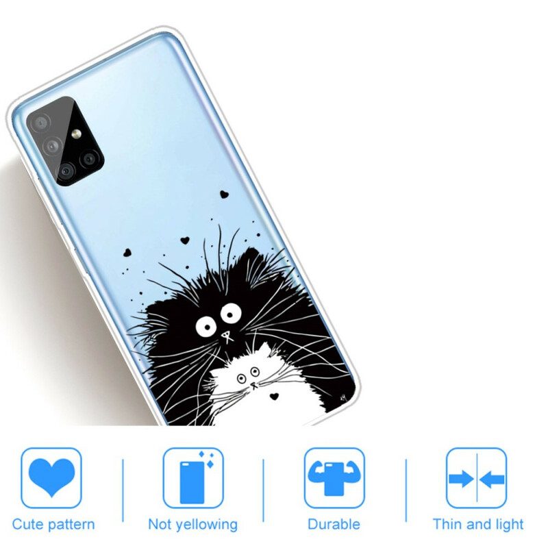 Hülle Für Samsung Galaxy A51 Schauen Sie Sich Die Katzen An